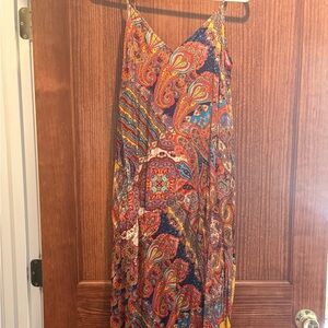 Paisley Print Women's Dress